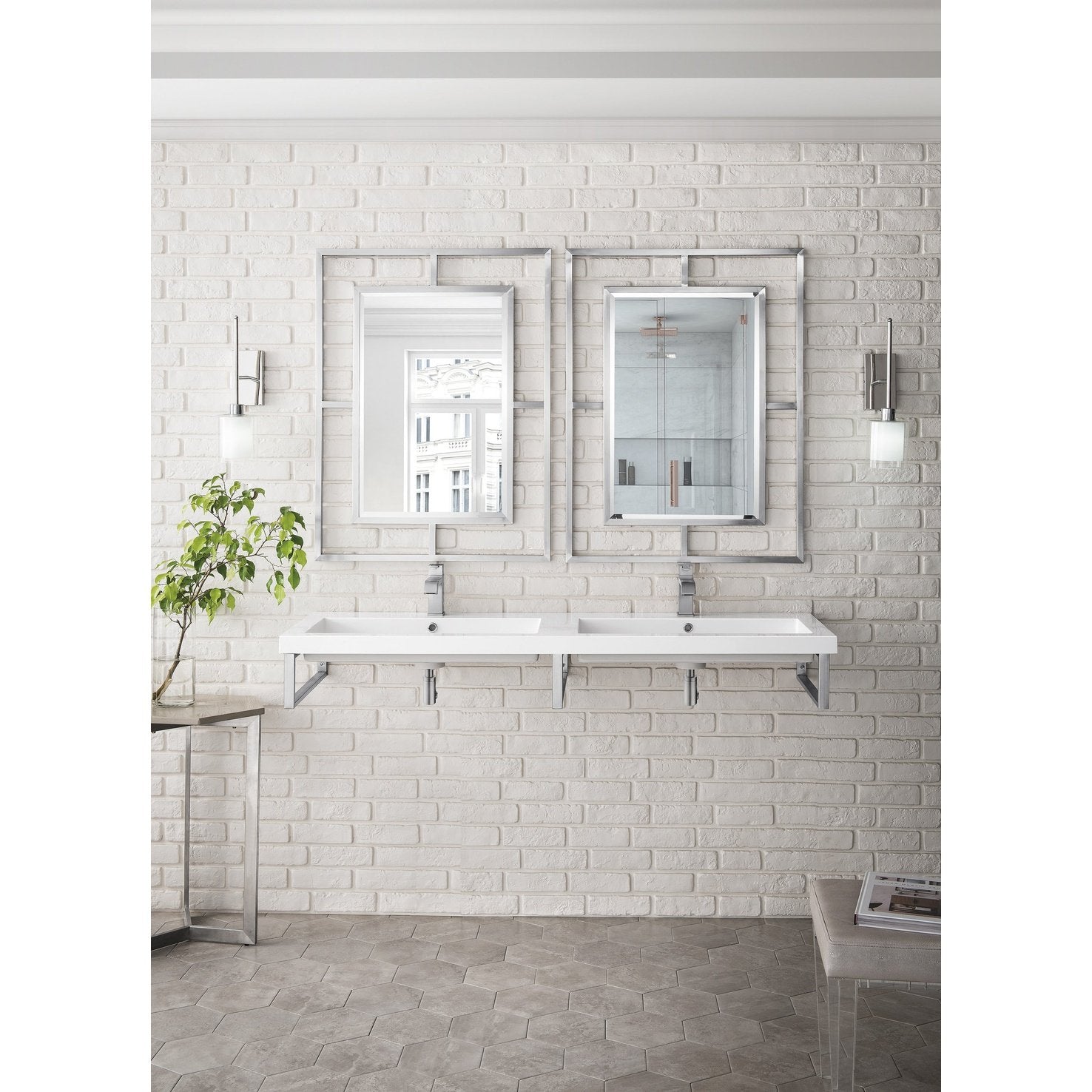 James Martin Vanities Three Boston 18" Wall Brackets - 055BK18BNK63WG2