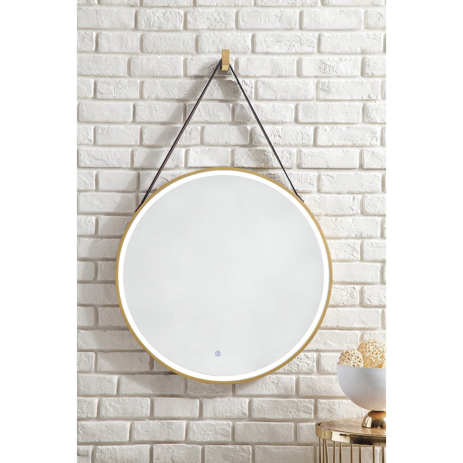 James Martin Vanities Annapolis 27.6" Round Anti-Fogging LED Mirror - 911-M27.6-BGD
