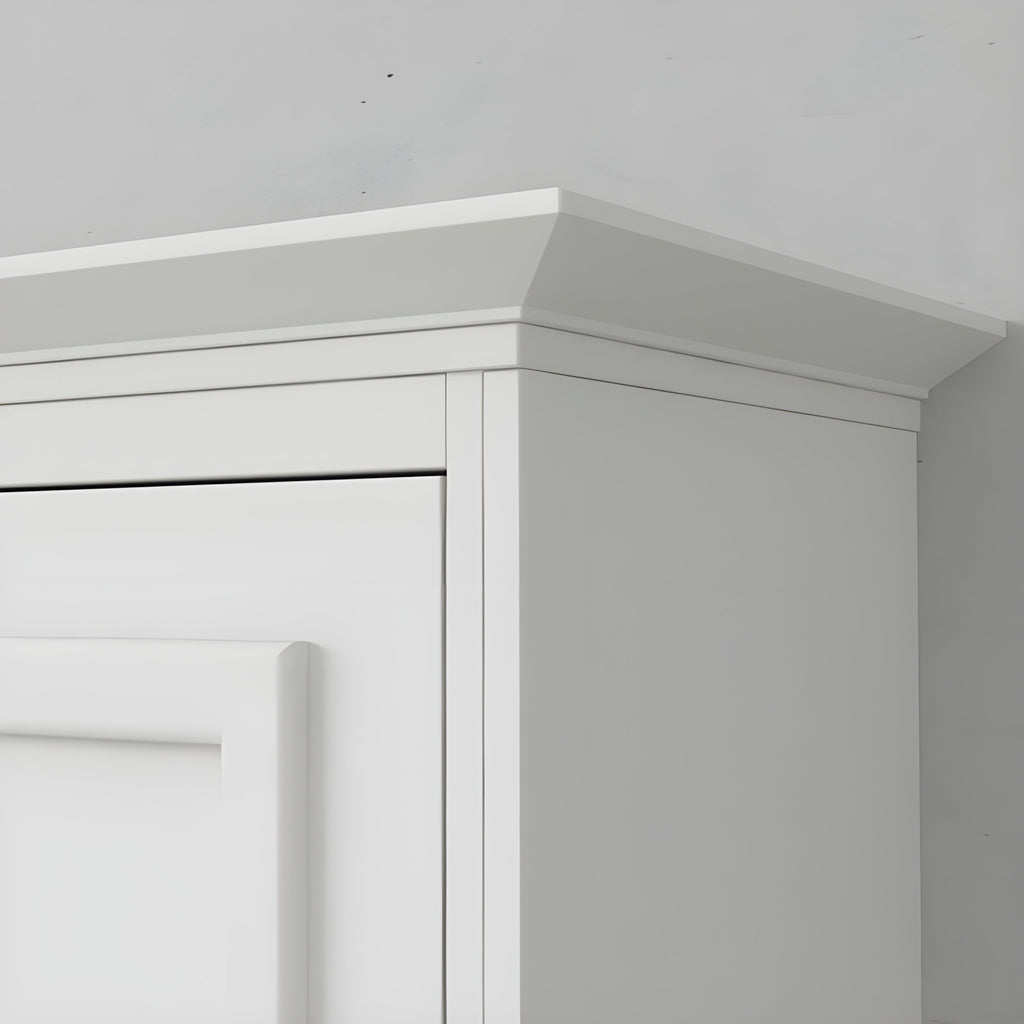Murphy Bed With Desk, Double Size, White by Leto Muro