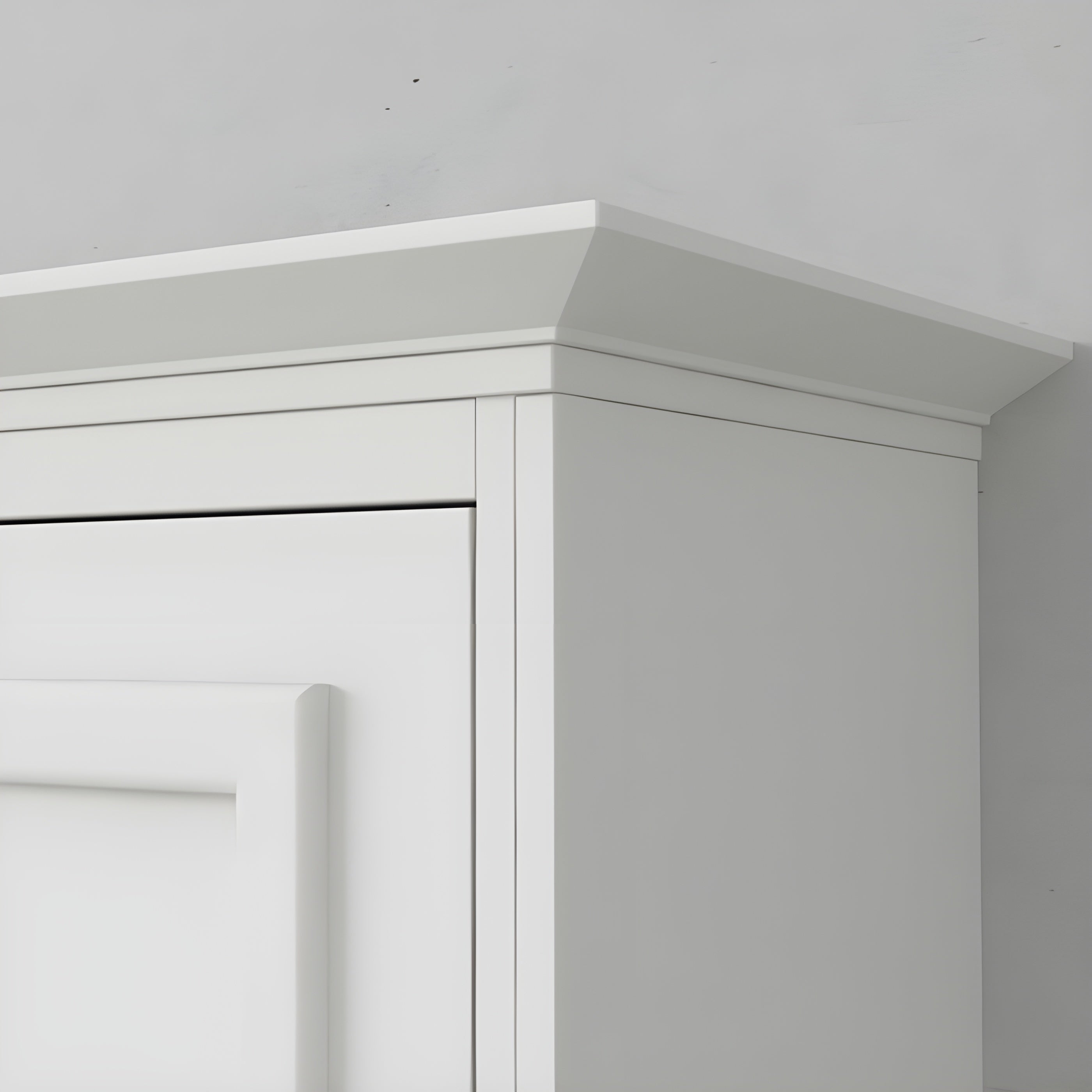 Murphy Bed With Desk, Double Size, White by Leto Muro