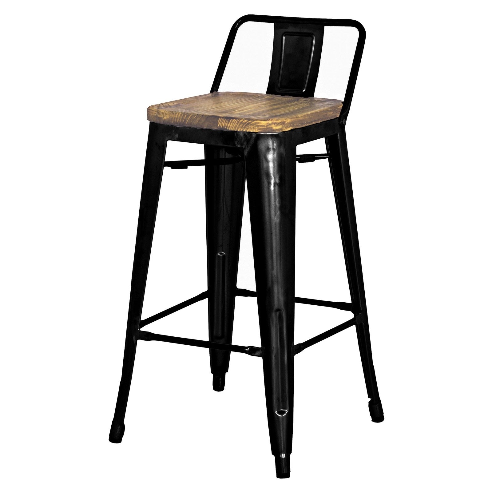 New Pacific Direct Metropolis Low Back Bar Stool, (Set of 4) -  938537-B