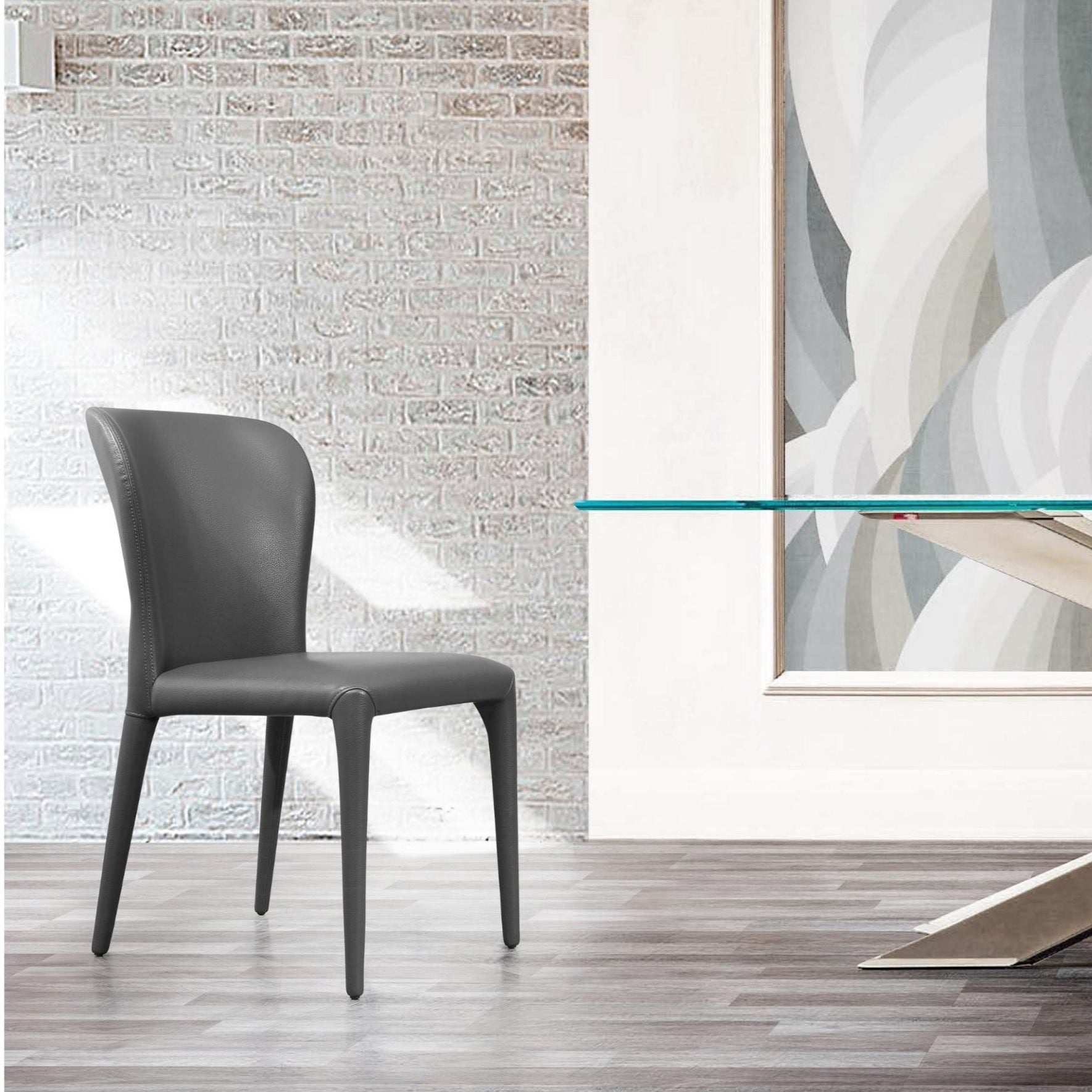 Whiteline Mods - Hazel Dining Chair DC1455 - DC1455-GRY