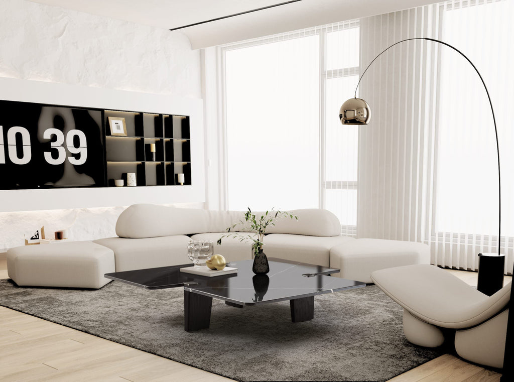 Whiteline Modern Living Amora Coffee Table in Black Color - CT1901