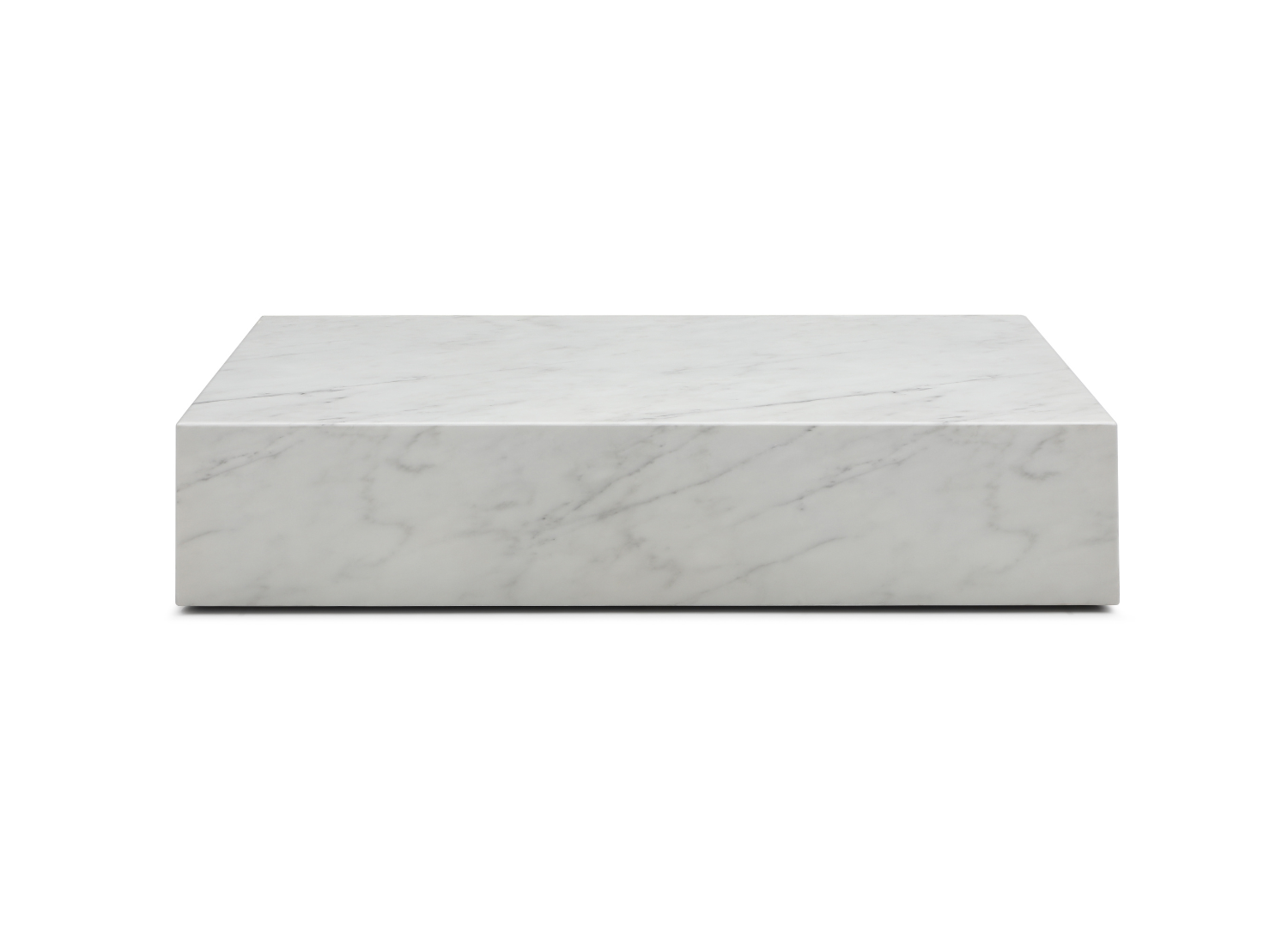 Whiteline Modern Living Cube Rectangle Coffee Table in White Color - CT1667R-WHT