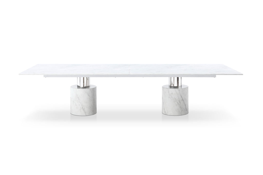 Whiteline Modern Living Geneva Extra Large Dining Table Cylinder -DT1640XL-GLD