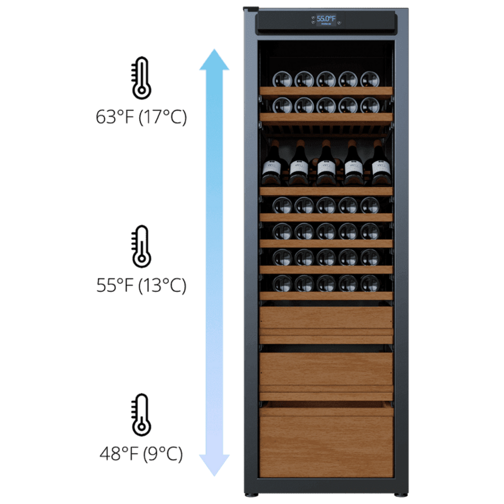 Wine Guardian Luxury Enoteca Style Multi Zone Wine Coolers - 99H0412-04