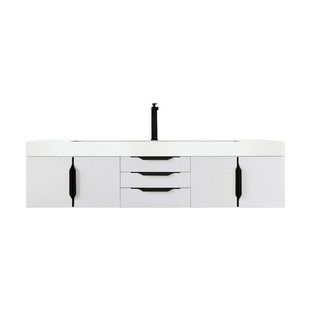 James Martin Vanities Mercer Island 72" Single Vanity - 389-V72S-AGR-G-DGG
