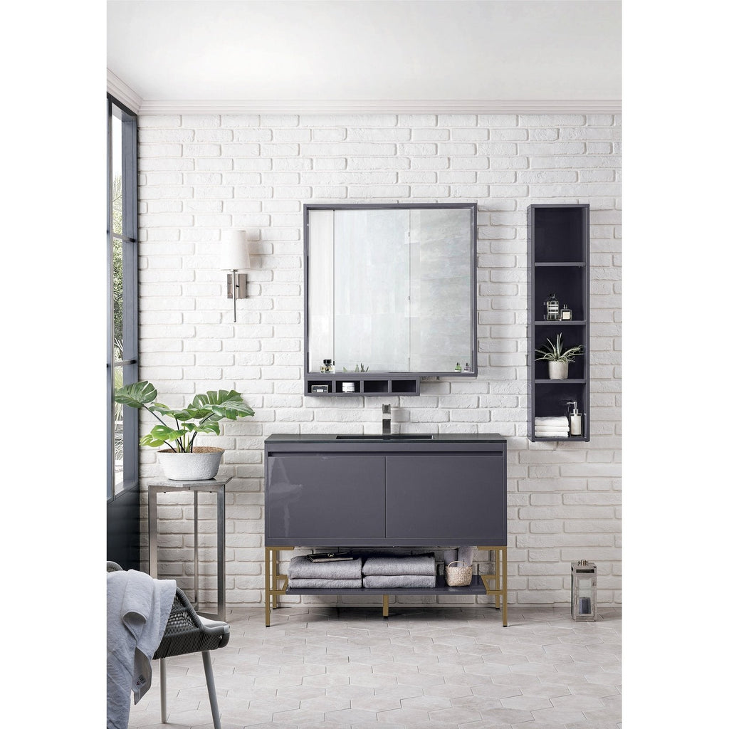 James Martin Vanities Milan 47.3" Single Vanity Cabinet - 801V47.3GWRGDCHB