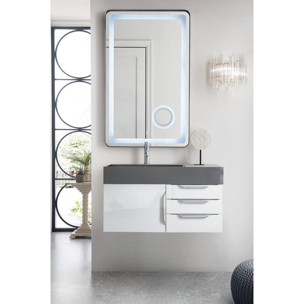 James Martin Vanities Mercer Island 36" Single Vanity - 389-V36-AGR-G-DGG