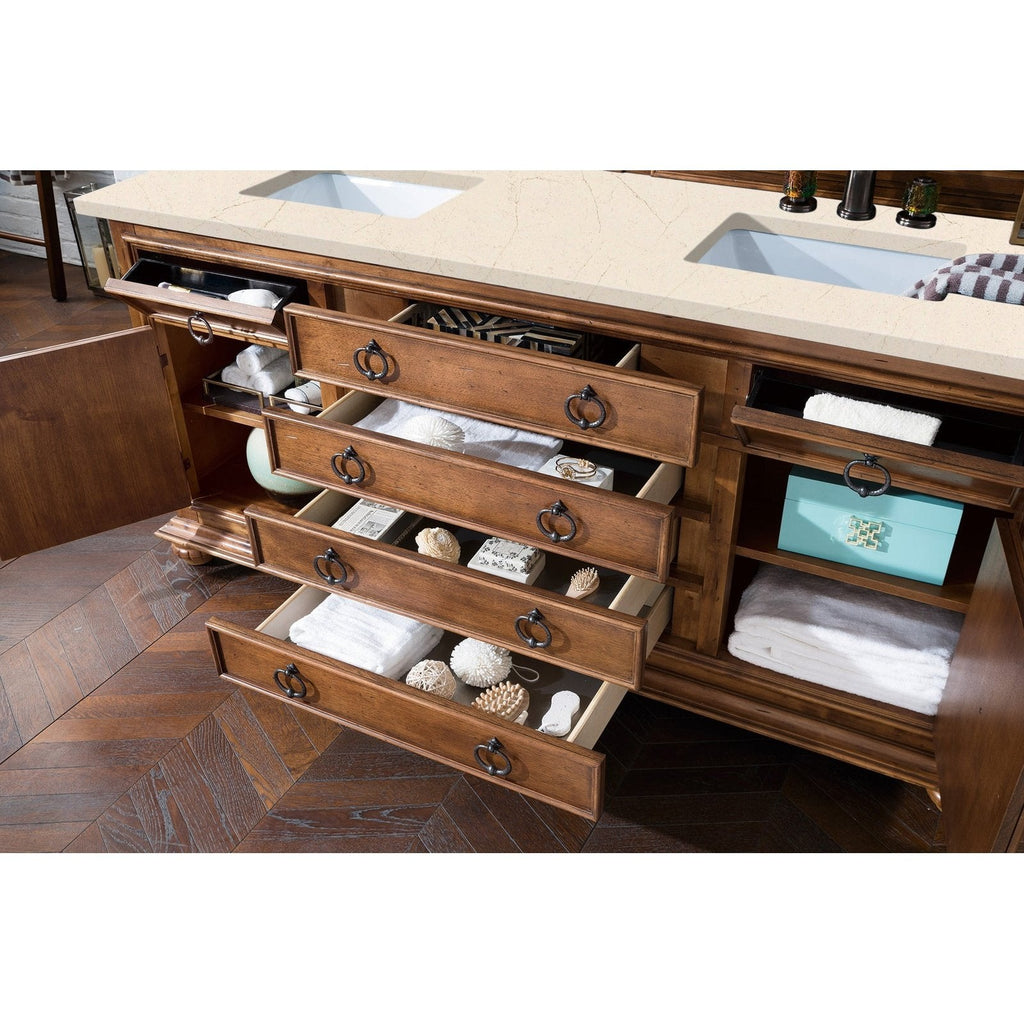 James Martin Vanities Mykonos 72" Double Vanity - 550-V72-CIN-3AF