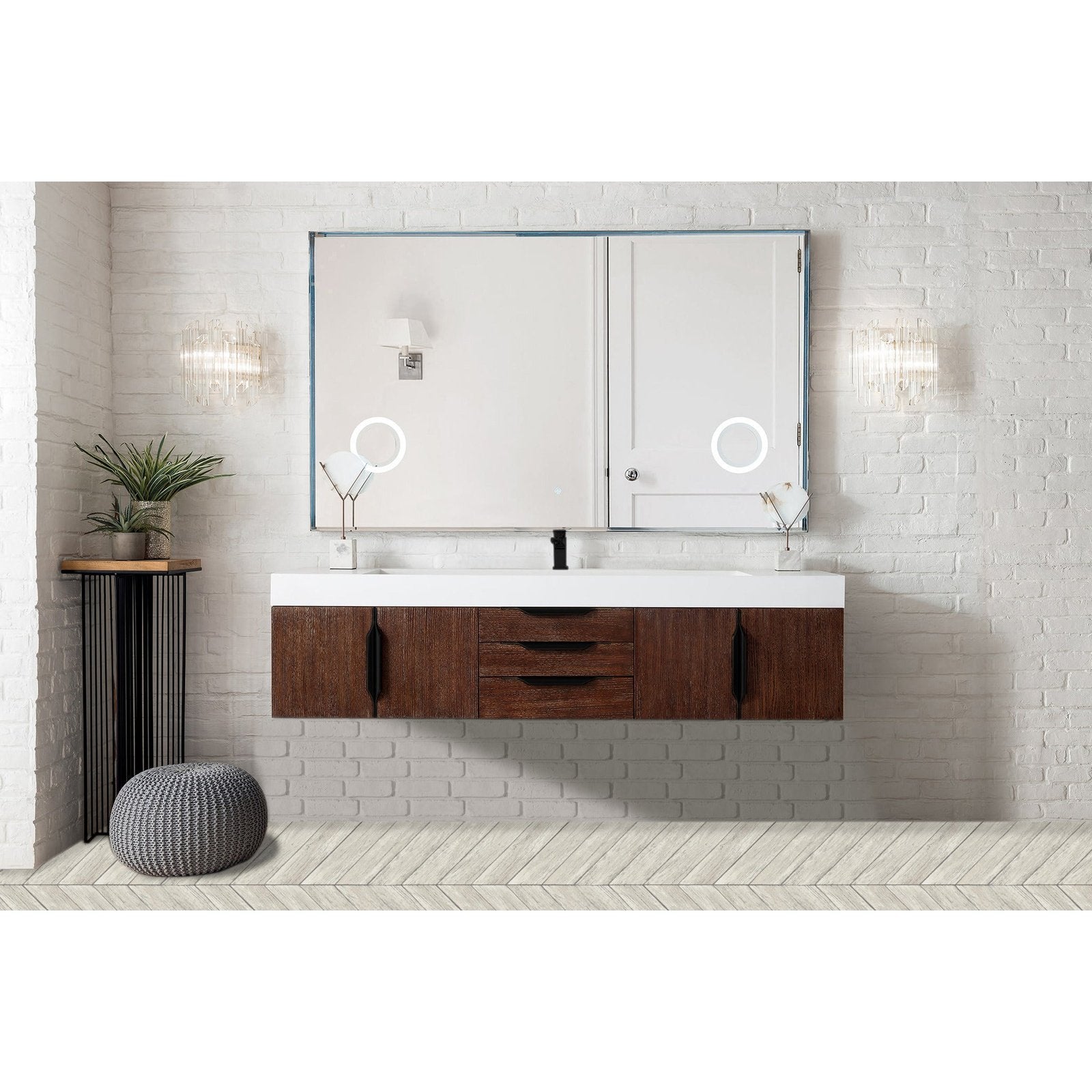 James Martin Vanities Mercer Island 72" Single Vanity - 389-V72S-AGR-G-DGG