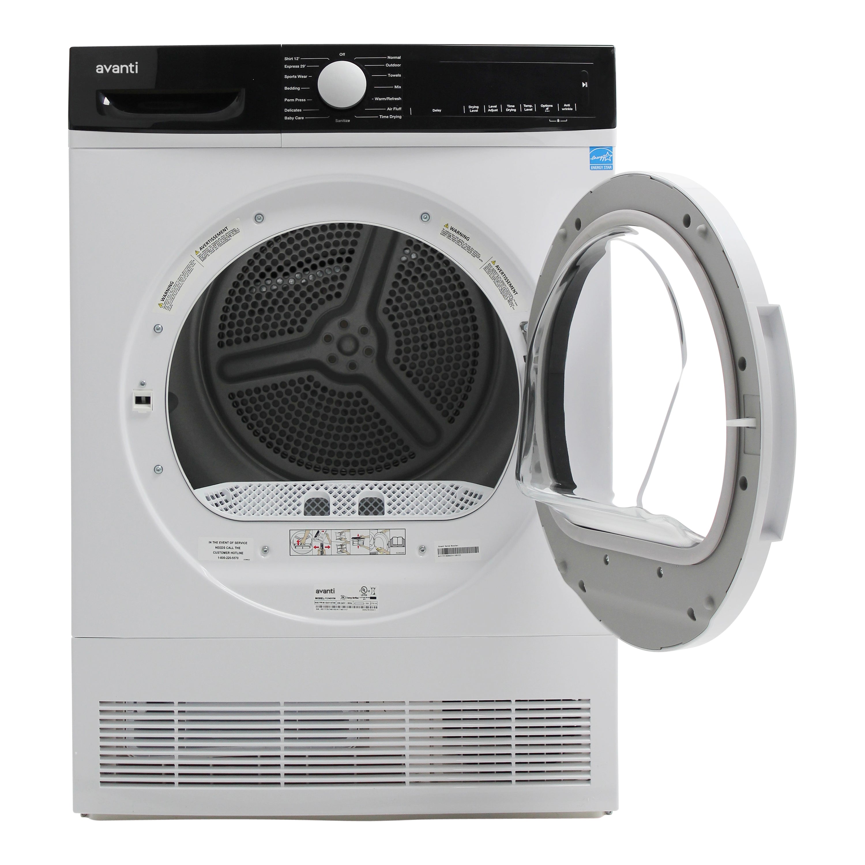 Avanti Front Load Clothes Dryer - FLD40V0W