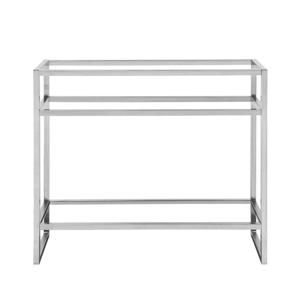 James Martin Vanities Boston 39.5" Stainless Steel Sink Console - C105V39.5RGDSCGWWG