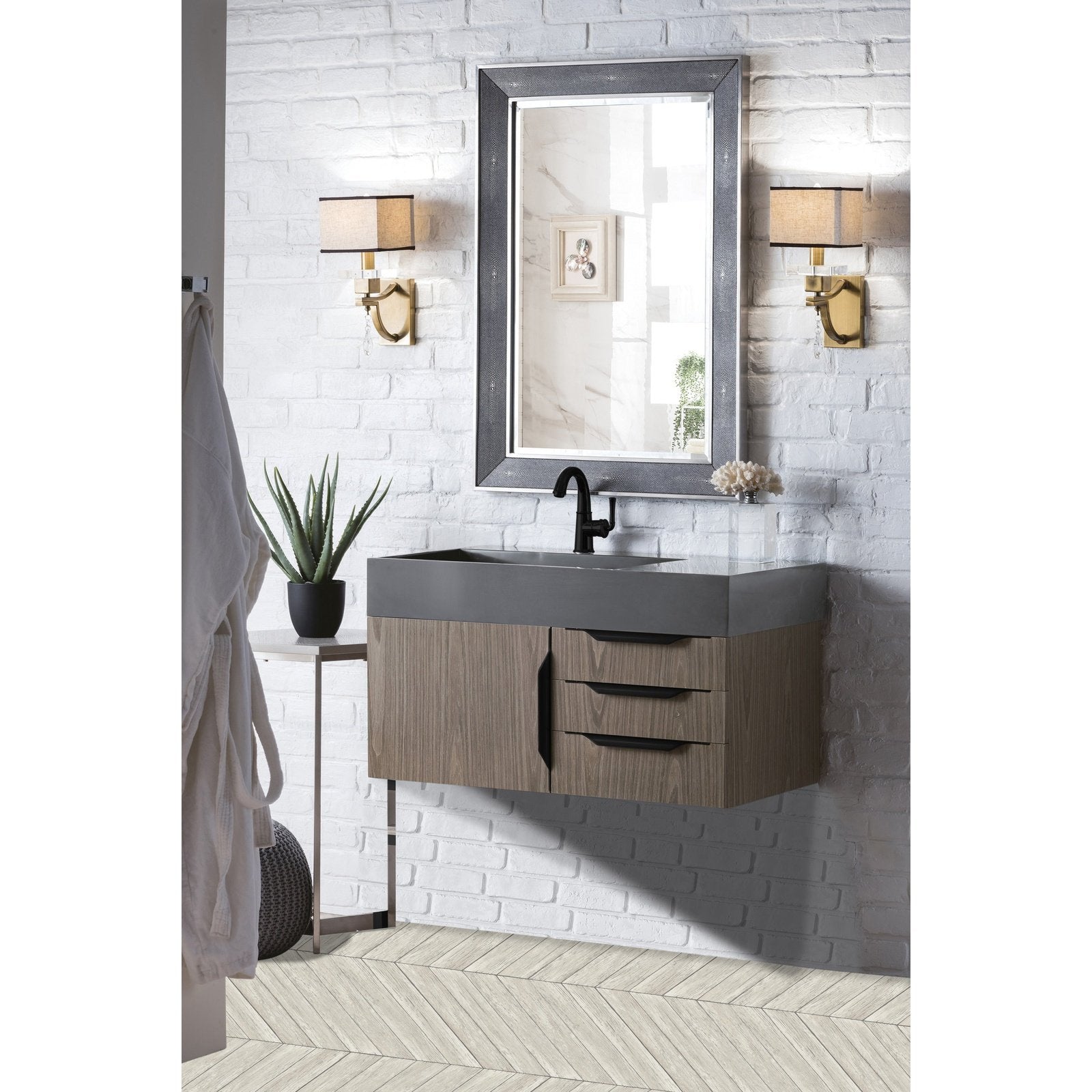 James Martin Vanities Mercer Island 36" Single Vanity - 389-V36-AGR-G-DGG