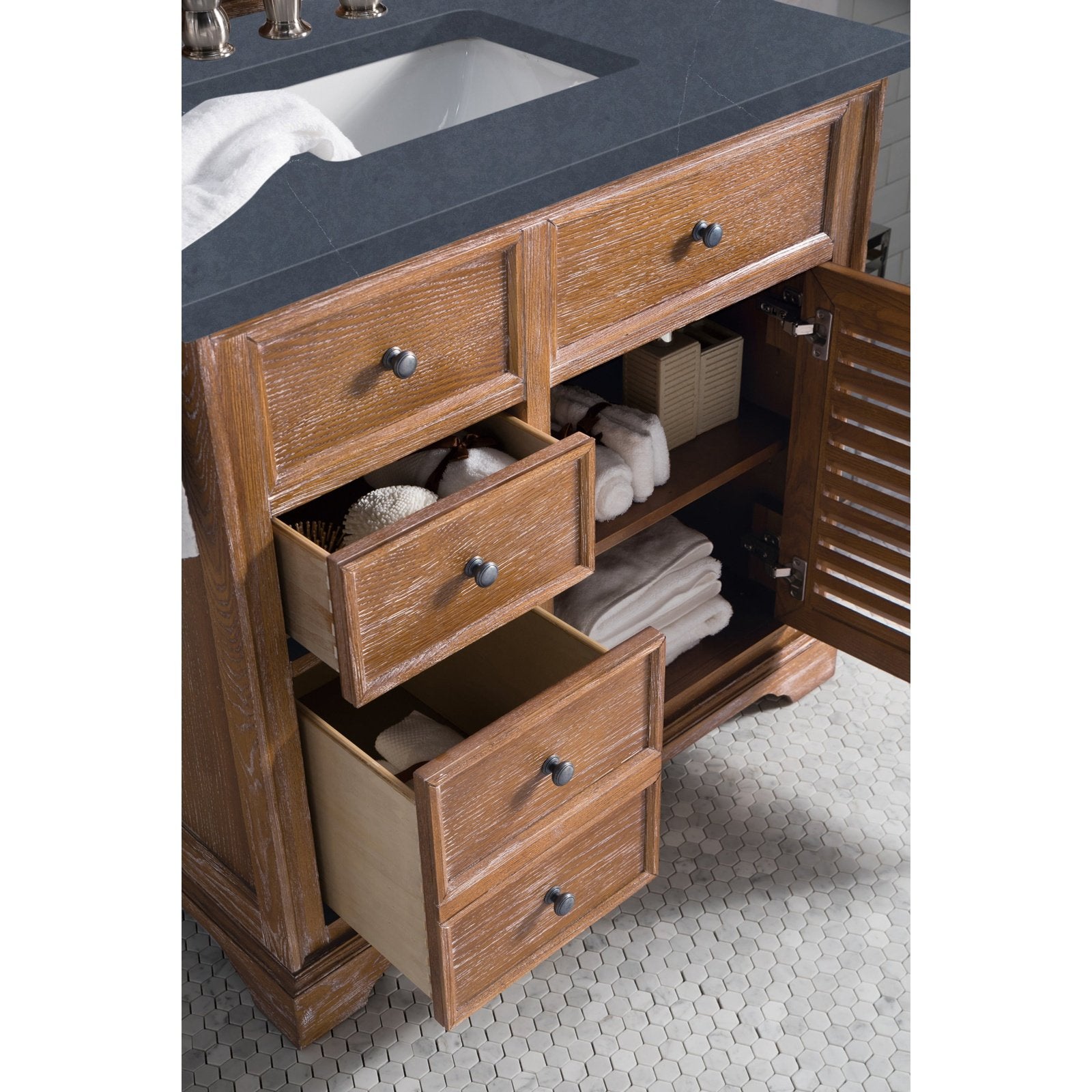 James Martin Vanities Savannah 36" Driftwood Single Vanity - 238-104-5511-3AF