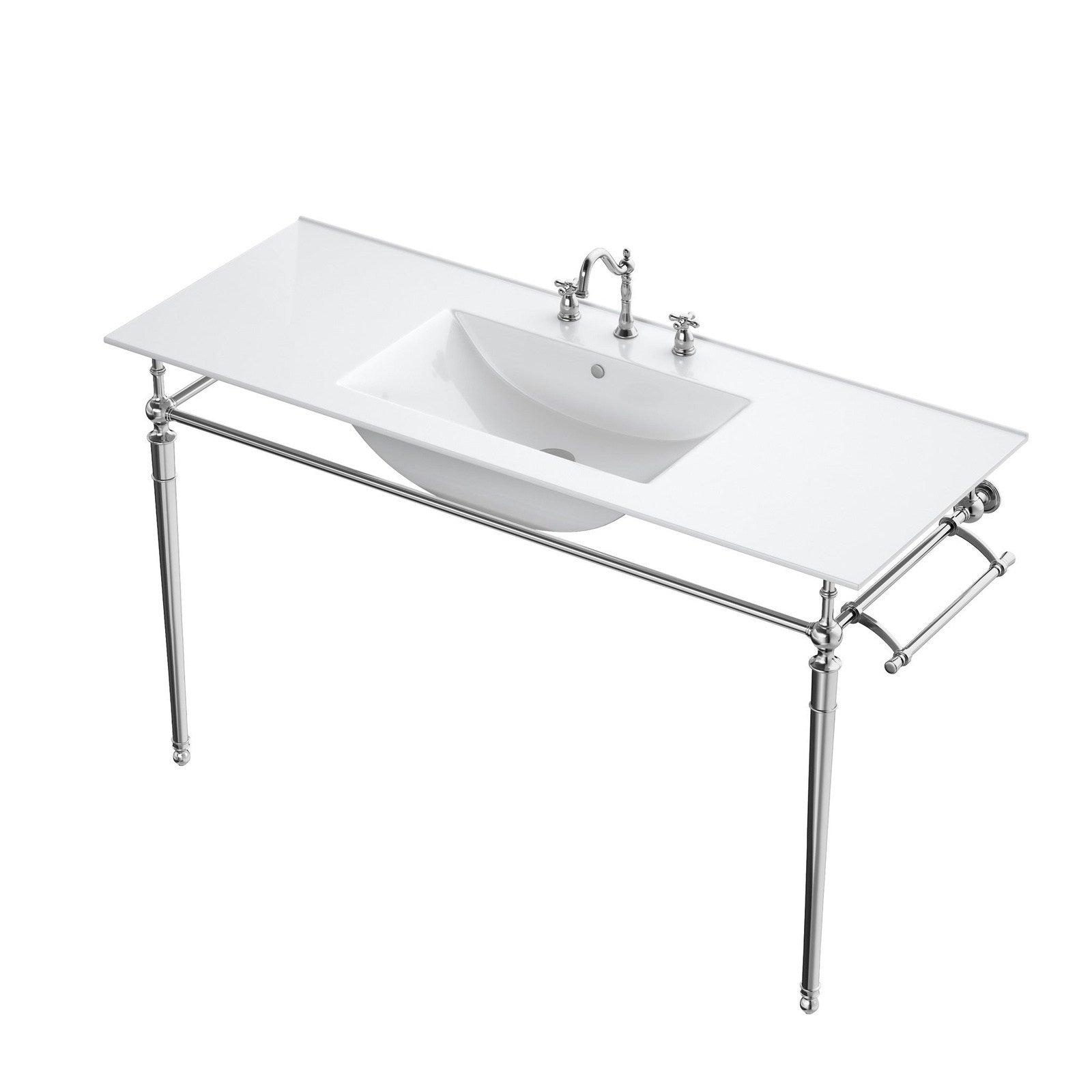 James Martin Vanities Westley 47.2" Single Sink and Console - 319V47.2BRSCRM