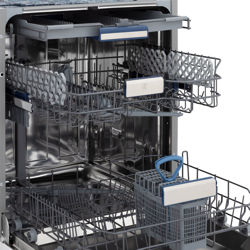 ZLINE 24 in. Top Control Tall Dishwasher is Custom Panel Ready with Champagne Bronze Handle,  - DWV-24-CB