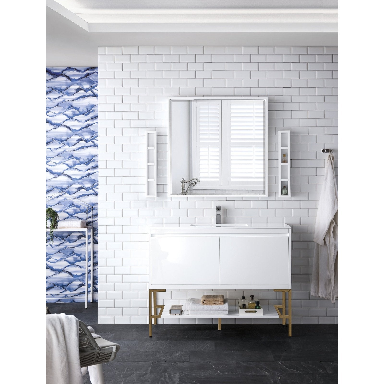 James Martin Vanities Milan 47.3" Single Vanity Cabinet - 801V47.3GWRGDCHB