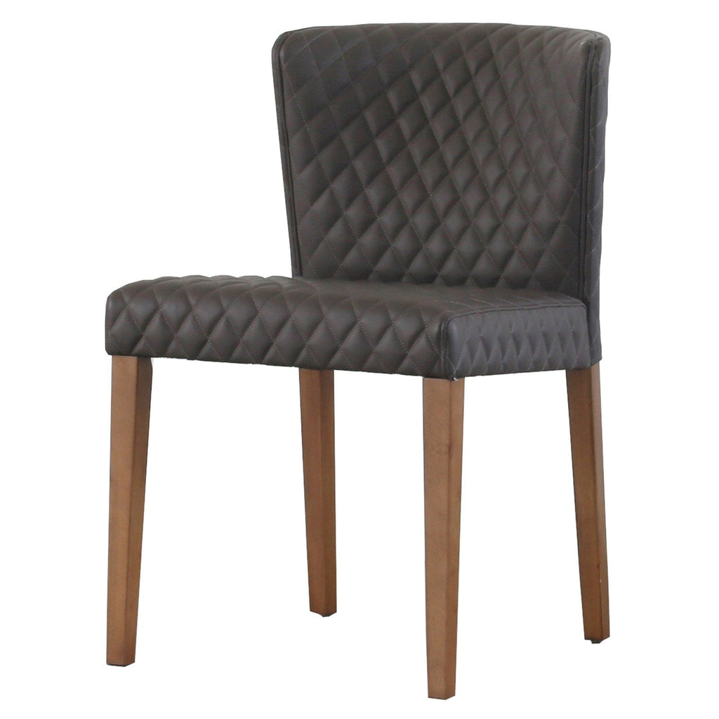New Pacific Direct Albie Diamond Stitching PU Leather Chair, (Set of 2)  - 3900047-401